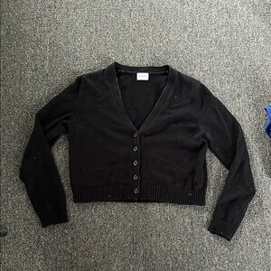 Black cardigan